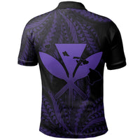 Polynesian Pride Shirt Hawaii King Polynesian Polo Shirt Durk Style Purple - Polynesian Pride