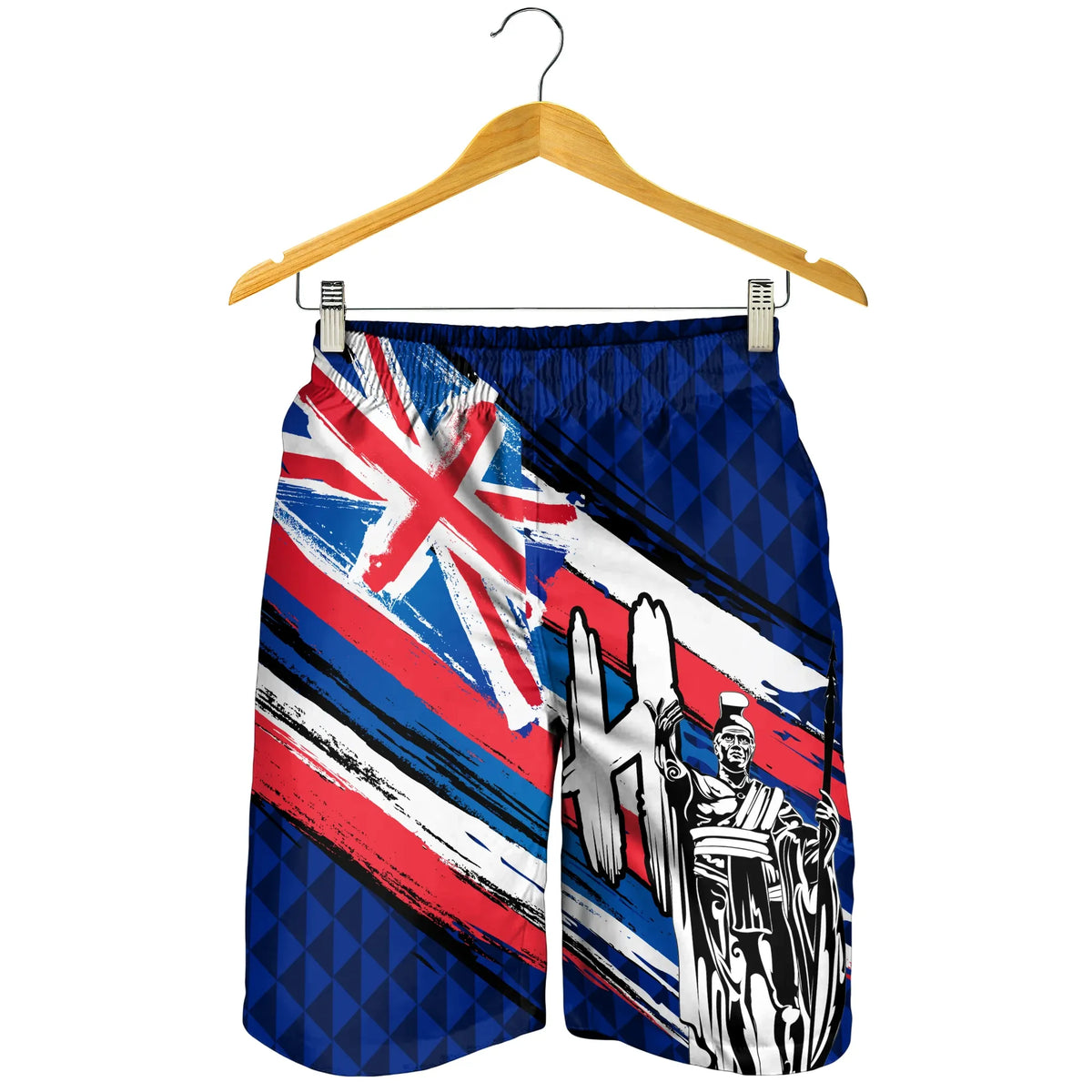 Polynesian Pride Short - Hawaii King Flag Kanaka Map Polynesian Men's Short - Won Style - Polynesian Pride