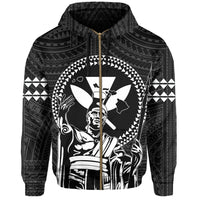 Polynesian Pride Clothing Zip Hoodie Hawaii King Kanaka Kakau - Polynesian Pride