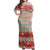 Polynesian Pride Dress - Reddie Hibiscus Lines Off Shoulder Long Dress Long Dress Red - Polynesian Pride