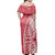 Polynesian Pride Dress - Polynesian Red Curve Off Shoulder Long Dress - Polynesian Pride