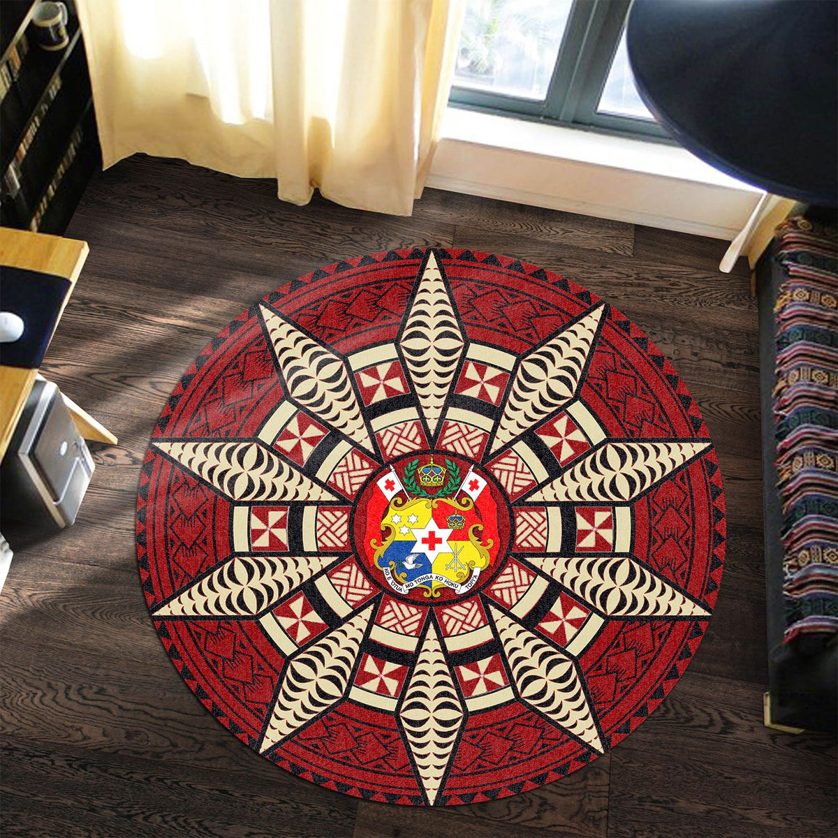 Polynesian Pride Home Set - Tonga Circle Round Carpet - Polynesian Pride