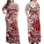 Polynesian Pride Dress - Hibiscus Turtle Pattern Red Off Shoulder Long Dress Long Dress Red - Polynesian Pride