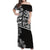 Polynesian Pride Dress - Quarter Hibiscus Polynesian Off Shoulder Long Dress Long Dress Black - Polynesian Pride