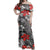 Polynesian Pride Dress - Hibiscus Garden Off Shoulder Long Dress Long Dress Black - Polynesian Pride