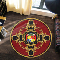 Polynesian Pride Home Set - Tonga Polynesian Vintage Round Carpet - Polynesian Pride