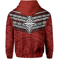 Polynesian Pride Hoodie Pattern Ngatu Tonga Zip Hoodie - Polynesian Pride