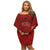 Polynesian Pride Dress - Tonga Polynesian Hibiscus Style Off Shoulder Short Dress - Polynesian Pride