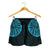 Polynesian Pride Short - New Zealand Maori Warrior Tattoo Women Shorts - Blue Female Black - Polynesian Pride