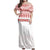 Polynesian Pride Dress - Tonga Ngatu Masi Tapa Off Shoulder Long Dress Long Dress White - Polynesian Pride