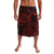 Polynesian Pride Clothing Hawaiian Hibiscus Sea Turtle Swim Polynesian Ie Faitaga Red Lavalava Black - Polynesian Pride LLC