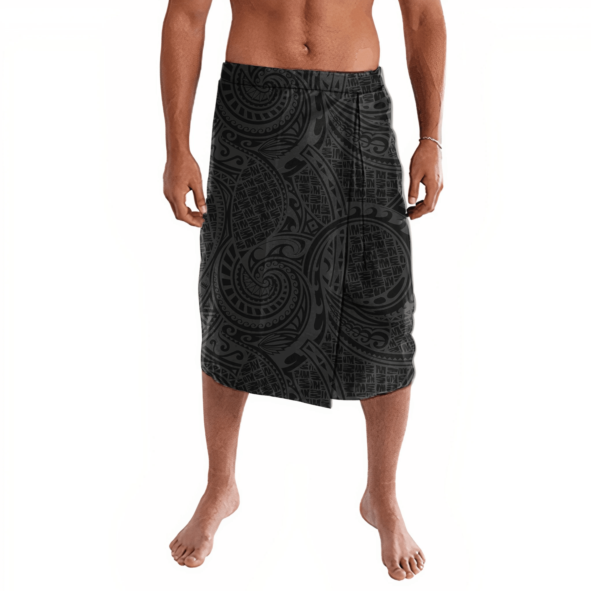 Polynesian Pride Clothing Tribal Polynesian Fala Lavalava Lavalava S/M Black - Polynesian Pride