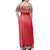 Polynesian Pride Dress - Samoan Red Leaves Off Shoulder Long Dress - Polynesian Pride