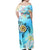 Polynesian Pride Dress - Hawaii Fresh Beach Turtle Plumeria Brian Style Off Shoulder Long Dress - Polynesian Pride