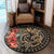 Polynesian Pride Home Set - American Samoa Turtle Round Carpet Round Carpet Black - Polynesian Pride