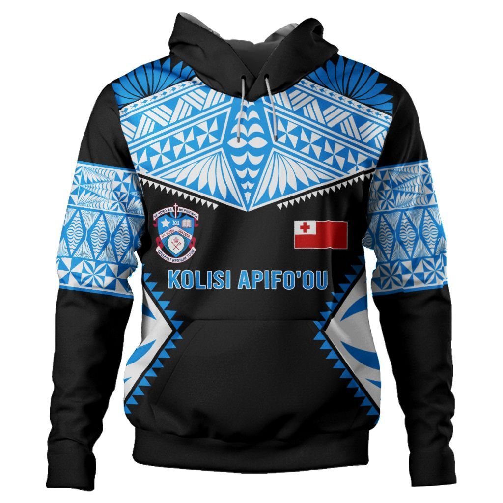 Polynesian Pride Hoodie Tonga Hoodie Tonga Kolisi Apifo ou Hoodie Unisex Blue - Polynesian Pride