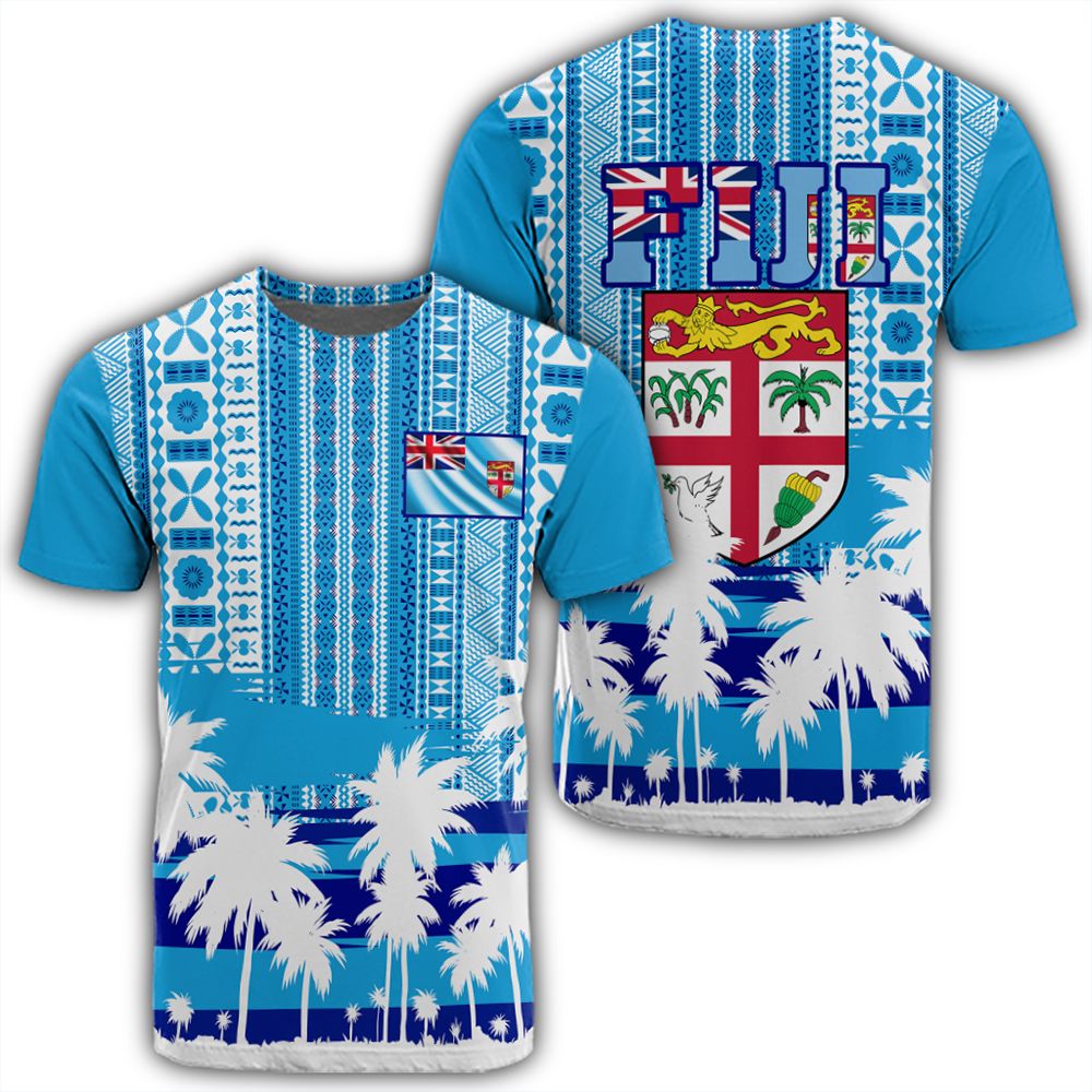 Polynesian Pride Fiji T Shirt Fijian Tapa Flag T Shirt - Polynesian Pride