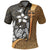 Polynesian Pride Apparel Fiji Polo Shirt Gold Turtle With Hook Unisex Black - Polynesian Pride