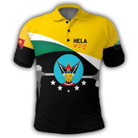 Polynesian Pride Apparel Hela Polo Shirt PNG Flag Style Unisex Yellow - Polynesian Pride