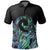 Polynesian Pride Apparel Koru New Zealand Polo Shirt, Paua Shell Golf Shirt 01 Unisex Black - Polynesian Pride