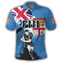 Polynesian Pride Apparel Polo Shirt Fiji Polo Shirt Rugby Tapa Pattern Spoto Style - Polynesian Pride