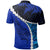 Polynesian Pride Apparel Paua Shell Maori Silver Fern Polo Shirt Cobalt - Polynesian Pride