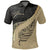 Polynesian Pride Apparel Maori Silver Fern Polo Shirt, Paua Shell Golf Shirt Signature Unisex Gold - Polynesian Pride