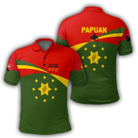 Polynesian Pride Apparel Eastern Highland Polo Shirt PNG Flag Style - Polynesian Pride
