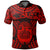 Polynesian Pride Apparel Maori Tattoo, Mini Maui Tattoo Polo Shirt, Red Unisex Art - Polynesian Pride