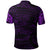 Polynesian Pride Apparel New Zealand Polo Shirt, Maori Tattoo Wolf Dragon Golf Purple - Polynesian Pride