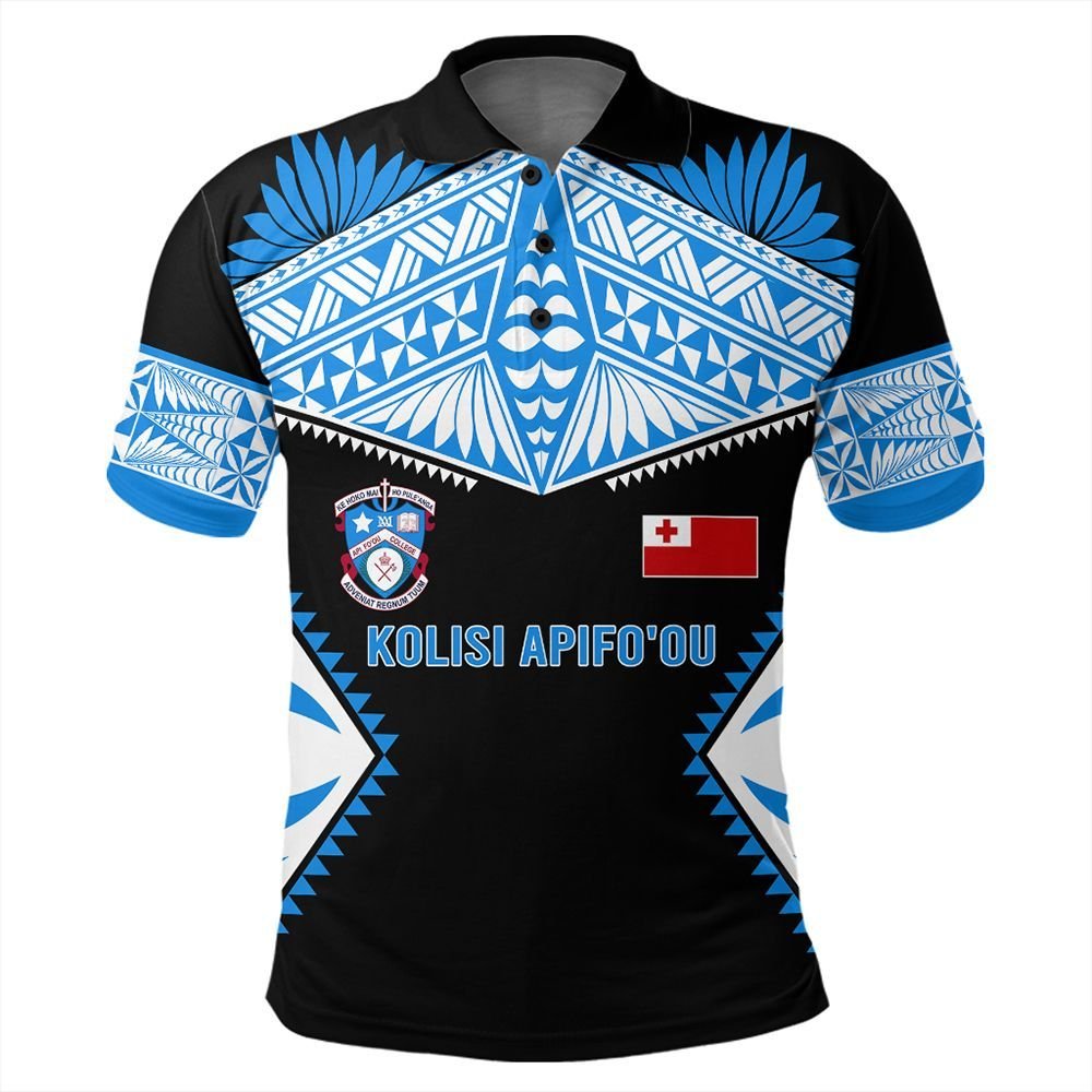 Polynesian Pride Apparel Tonga Polo Shirt Tongan Kolisi Apifo ou Polo Shirt Unisex Blue - Polynesian Pride