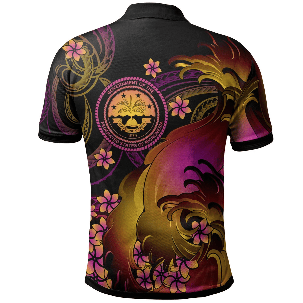 Polynesian Pride Apparel Fsm Polo Shirt Fsm in wave - Polynesian Pride