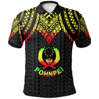Polynesian Pride Apparel Pohnpei Polo Shirt Polynesian Armor Style Reggae Unisex Reggae - Polynesian Pride