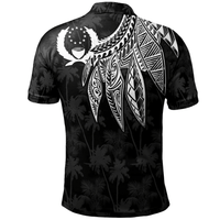 Polynesian Pride Apparel Pohnpei Polo Shirt Polynesian Wings (White) - Polynesian Pride