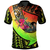 Polynesian Pride Apparel Chuuk Polo Shirt Polynesian Hook and Hibiscus (Reggae) Unisex Reggae - Polynesian Pride