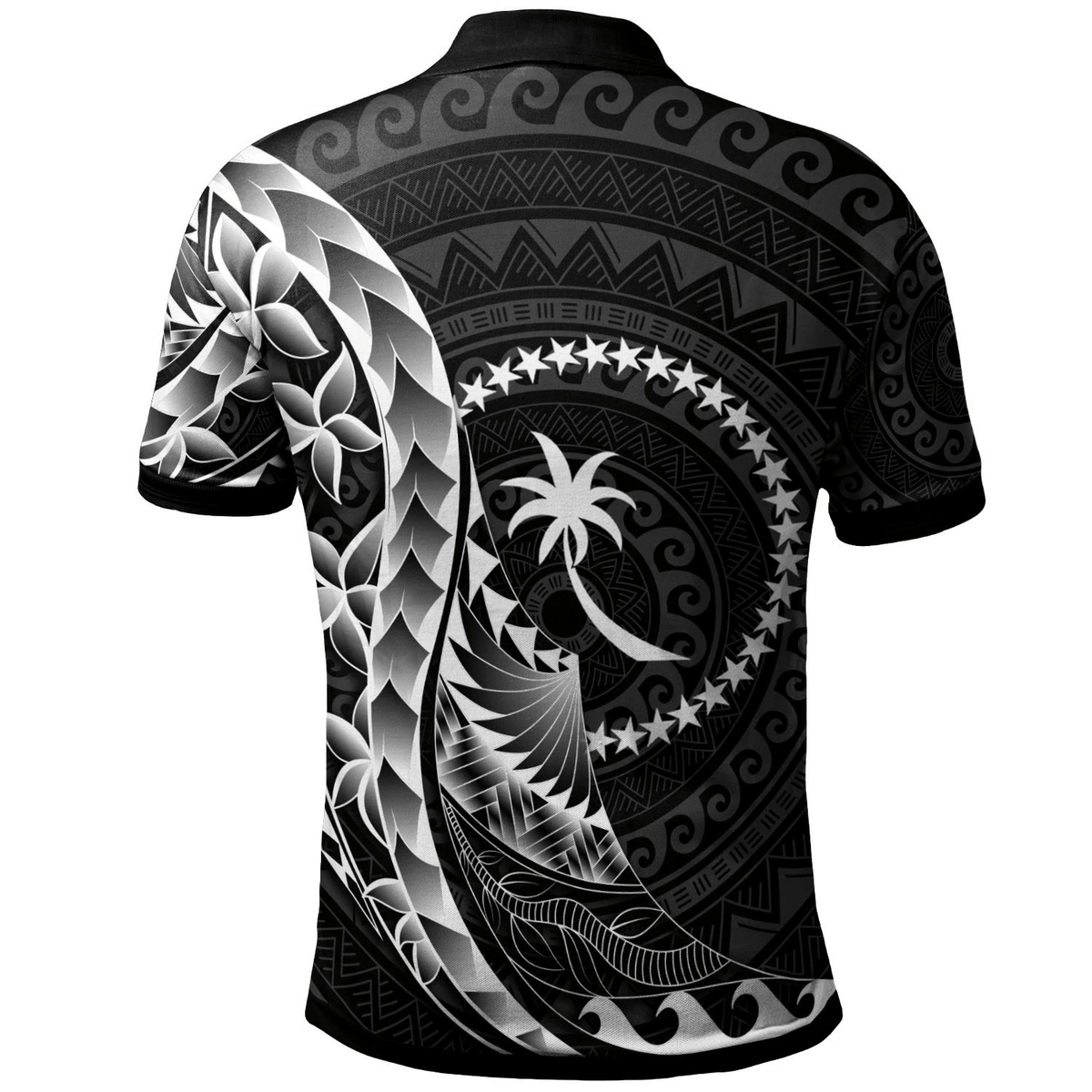 Polynesian Pride Apparel Chuuk Polo Shirt Polynesian Pattern Style - Polynesian Pride