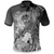 Polynesian Pride Apparel Fsm Polo Shirt Humpback Whale With Tropical Flowers (White) Unisex White - Polynesian Pride