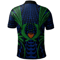 Polynesian Pride Apparel Pohnpei Polo Shirt Blood Runs Through My Veins Style Flag - Polynesian Pride