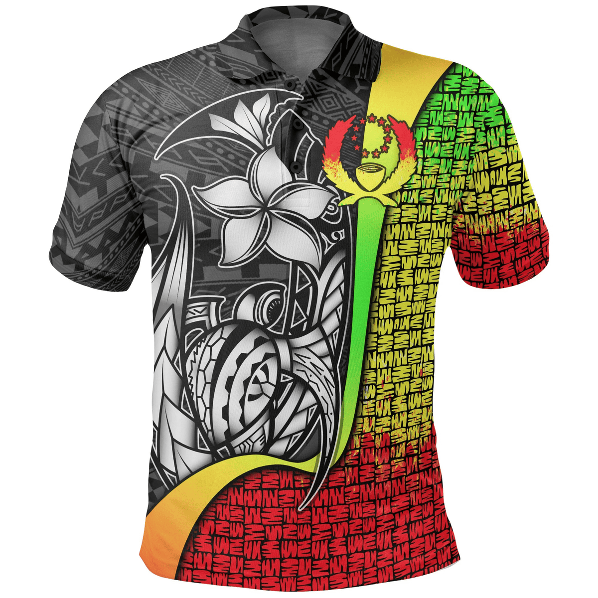 Polynesian Pride Apparel Pohnpei Micronesian Polo Shirt Reggae Turtle With Hook Unisex REGGAE - Polynesian Pride
