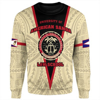 Samoan Sweatshirt - American Samoa Law School Sweatshirt Beige - Polynesian Pride