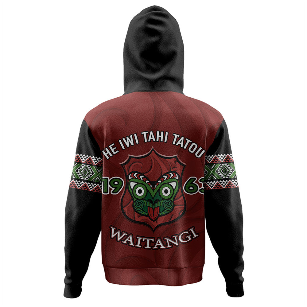 Polynesian Pride Hoodie New Zealand Hoodie Waitangi Since 1963 Zip Hoodie - Polynesian Pride
