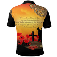 Polynesian Pride Clothing ANZAC Day We Shall Remember Them Polo Shirt - Polynesian Pride