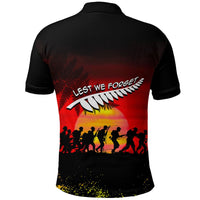 Polynesian Pride Clothing ANZAC Lest We Forget Sun Polo Shirt - Polynesian Pride