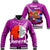 Polynesian Pride Clothing - (Custom) New Zealand Anzac Red Poopy Purple Baseball Jacket Unisex Black - Polynesian Pride