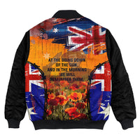 Polynesian Pride Clothing - Anzac Day World War II Commemoration 39 - 45 Bomber Jacket - Polynesian Pride