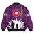 Polynesian Pride Clothing - (Custom) New Zealand Anzac Walking In The Sun Purple Bomber Jacket - Polynesian Pride