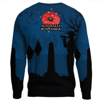 Polynesian Pride Clothing - New Zealand Anzac Lest We Forget Remebrance Day.Sweatshirt - Polynesian Pride
