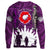 Polynesian Pride Clothing - New Zealand Anzac Walking In The Sun Purple.Sweatshirt - Polynesian Pride