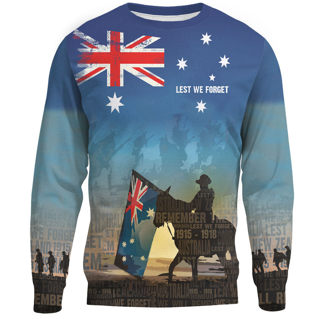 Polynesian Pride Clothing - Anzac Lest We Forget The Light Horse.Sweatshirt - Polynesian Pride