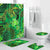 Polynesian Home Set - Kiwi Green Lanai Tribal Jungle Bathroom Set LT10 Green - Polynesian Pride